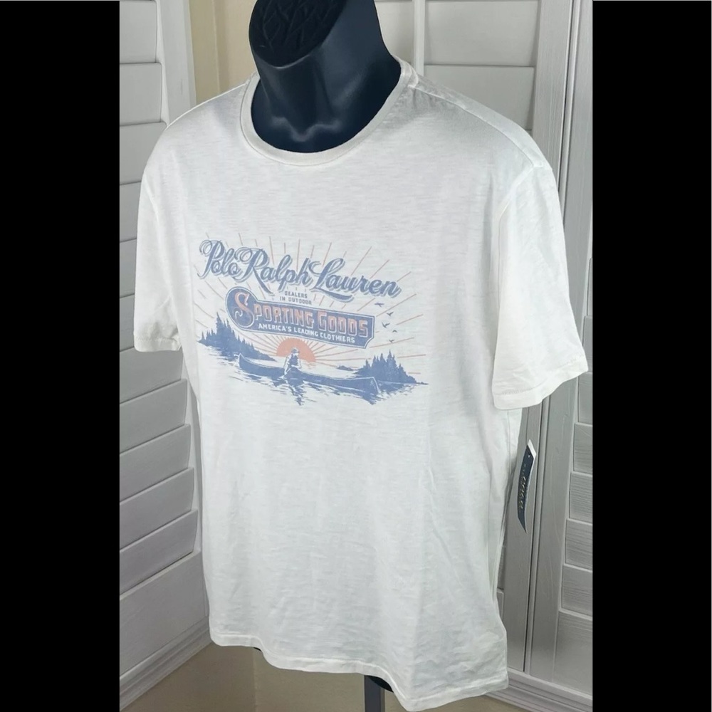 NWT MENS POLO RALPH LAUREN S/S T-SHIRT~CREAM~SZ XL